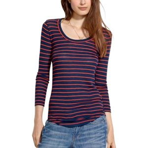 Madewell Orange Striped Shirt